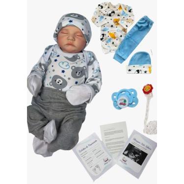 Imagem de Boneca Bebe Reborn Menina Boneca Realista Com Acessorios Original 100%