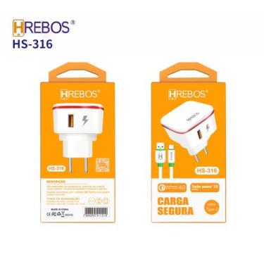 Imagem de Cabo 6.0 super turbo type C  HREBOS  para smartphones com sistema  ope