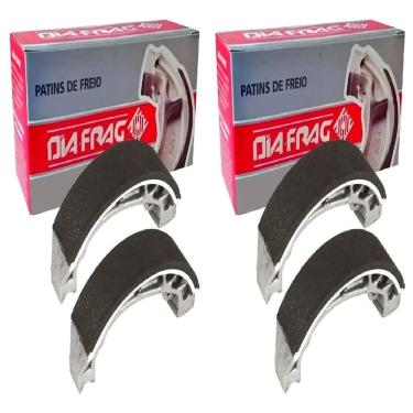 Imagem de kit Patim Dianteira + Traseira Dafra super 50 super 100 CG 125 1977-1982 DFH00127