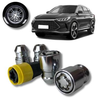 Imagem de Kit Trava Porca / Parafuso Roda Antifurto 1005 Cabeça Giratória Byd So