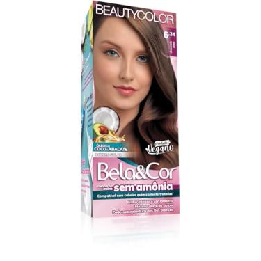 Imagem de Coloração Bela&Cor Sem Amônia - 6.34 Chocolate Avelã