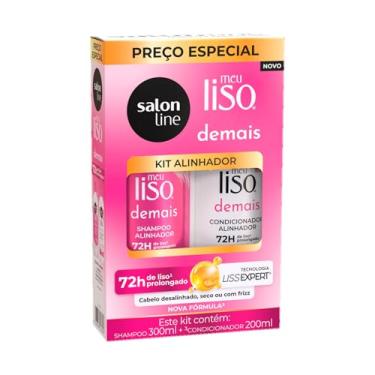 Imagem de Kit Shampoo e Condicionador, Salon Line, Meu Liso Demais, Vegano - Para Cabelos Lisos, 2 Unidades