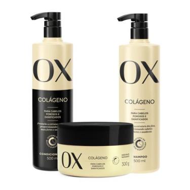 Imagem de Kit Ox Colágeno Duo 500ml Máscara de Tratamento 300g - OX COSMÉTICOS
