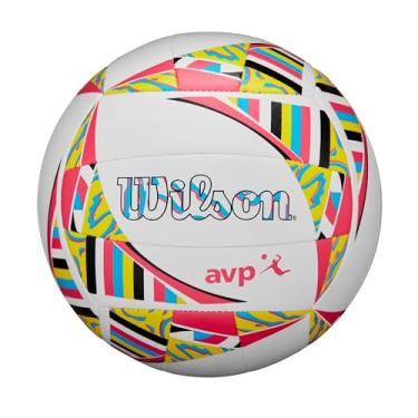 Imagem de WILSON AVP Movement Volleyball - Tamanho oficial, branco/rosa/amarelo