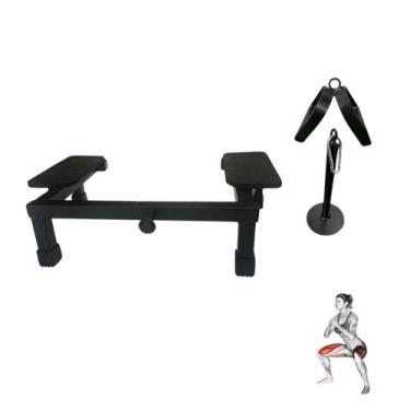 Imagem de Base Plataforma Profissional Agachamento Sumô Com Suporte - Rei do Fit