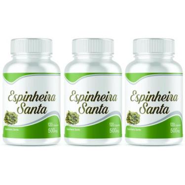 Imagem de Espinheira Santa 360 Cápsulas 500mg 3 Frascos de120 cápsulas - NSUPLEM