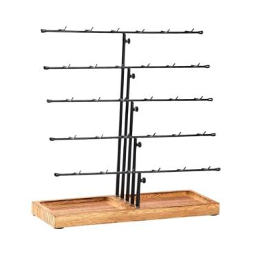 Imagem de Fiocias Suporte para colar e joias, para venda de colares, decoração de casa, ornamento preto para quarto, banheiro, mesa, dormitório, casa