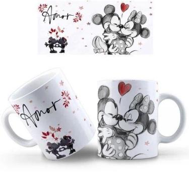 Imagem de Caneca Mickey e Minnie COM SEU NOME de Porcelana - loja dinka