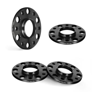 Imagem de EVIL ENERGY Espaçadores de roda 6 x 5,5 12 mm compatíveis com Chevy Silverado 1500 2019-2021, 6x139,7 mm Hubcentric com aba 6 terminais 78,1 mm furo do cubo não equipado com parafusos preto