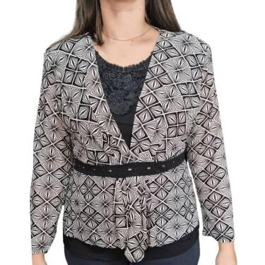 Imagem de Blusa Feminina Pérola Oriental Renda ML