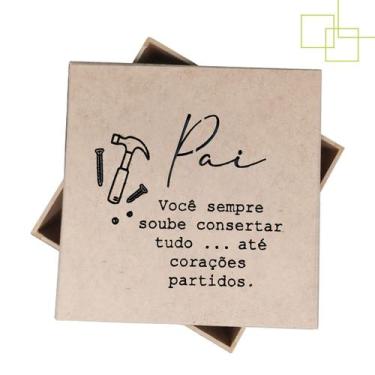 Imagem de Caixa Presente Para o Papai Datas Comemorativas Dia dos Pais 15x15x5 -