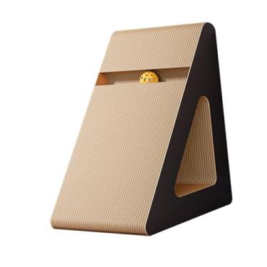 Imagem de WeiLaiKeQi Arranhador de gato de papelão evita danos aos móveis, de cama grosso, papel ondulado, brinquedo de arranhar com garra, almofada arranhadora para, M