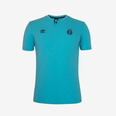 Imagem de Umbro Polo Masculina Grêmio Viagem 2024,Azul Celeste,M