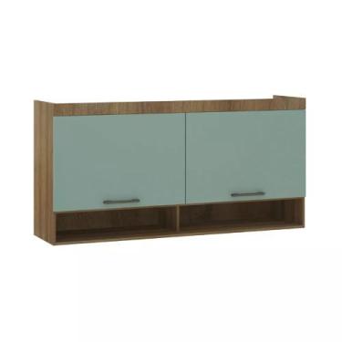 Imagem de Guarda-roupa Modulado 165cm Aéreo 2 Portas Basculantes Paris Luciane, 