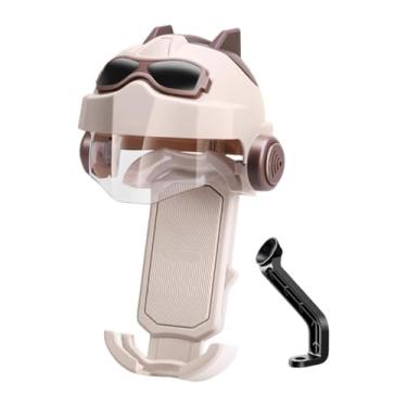 Imagem de predolo Suporte de telefone para motocicleta, suporte de telefone para bicicleta, de celular antivibração estável com braçadeira para smartphones de bicicleta, Marrom