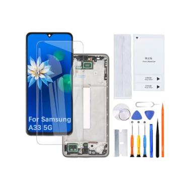 Imagem de Kit de montagem de tela LCD para Samsung Galaxy A33 5G TFT A336E A336B A336B/DS (preto com moldura, sem impressão digital)