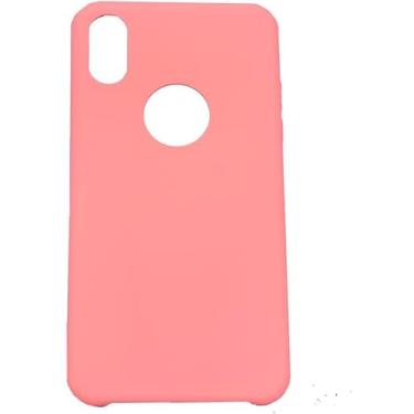 Imagem de Case Capa Capinha Silicone Aveludado pra iPhone X e XS (Salmao)