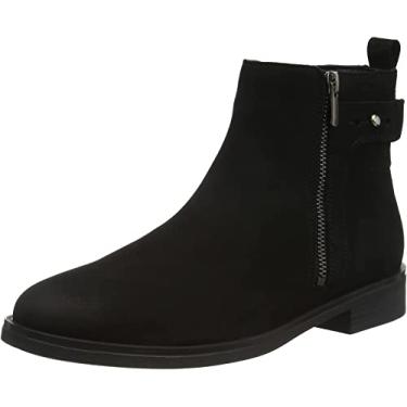 Imagem de Clarks Botas Memi Lo Femininas, Nobuck preto, 6.5