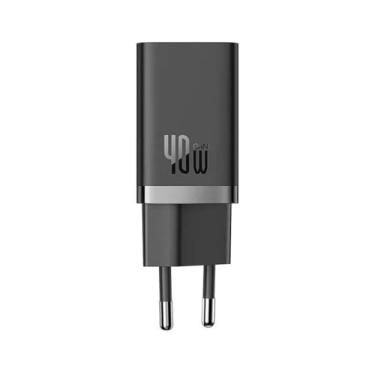 Imagem de Carregador Baseus GaN5 40W - Turbo Dual USB-C PD 3.0, Carga Rápida para MacBook, iPhone, Samsung, Notebook - Compacto, Tecnologia GaN, QC3.0, PPS - Preto