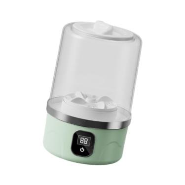 Imagem de IEUDNS Mini máquina de lavar roupa íntima portátil, limpador de roupas íntimas, lavadora de meias e roupas íntimas recarregável, balde desidratável para, Verde