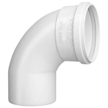 Imagem de Curva 90 Esgoto Fortlev 100mm Curta, Branco