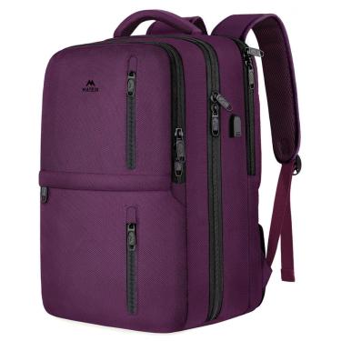 Imagem de Mochila de viagem MATEIN 40L Flight aprovada para mulheres roxa
