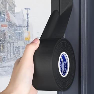 Imagem de ZOMPAGO Fita Adesiva Forte De Tecido Para Vedação De Janelas E Portas De Correr - Fita De Vedação Para Isolamento Acústico, À Prova De Poeira, À Prova D'Água E À Prova De Vento - Durável E Resisten