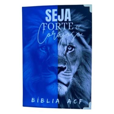Imagem de Biblia ACF Leão azul seja forte e corajoso - central