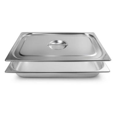 Imagem de Cuba Gastronomica Padrão Gn 1/1 65mm com Tampa Inox Weck