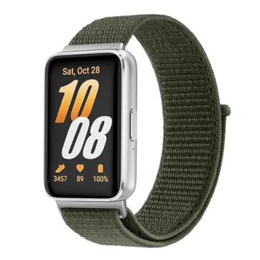 Imagem de Pulseiras de nylon para Samsung Galaxy Fit 3 femininas e masculinas, pulseira de substituição macia e ajustável compatível com acessórios para smartwatch Galaxy Fit 3