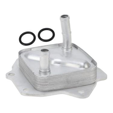 Imagem de REPAIROCK Resfriador de óleo do motor para Toyota Land Cruiser 2008-2021 Refrigerador de óleo de transmissão Trans Cooler No.1571038021/15710-0S010 Liga de alumínio 1 peça carro