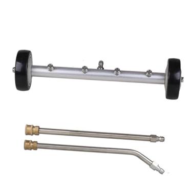 Imagem de MFMEXUL Limpador de Chassis com Lavadora de Alta Pressão, Vassoura de água para Lavagem de Carros, Serviço Pesado, Premium, Versátil, para SUV, Pátio, com 2 hastes