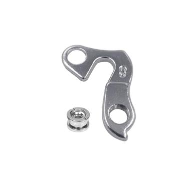 Imagem de TerchPilet Gancho de desviador 67 – Substituição de liga de alumínio para KHS, Kona, Fuji, CoMotion, Mongoose, SE Racing, Ironhorse, Maverick, K2 – Inclui parafuso de montagem – Prata