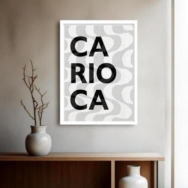 Imagem de Quadro Decorativo Carioca Calçada Copacabana - 70x50cm - Quadros On-li