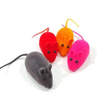 Imagem de Brinquedo Gatos Filhotes Pet Ratinho Colorido - 1 un - SAVANA