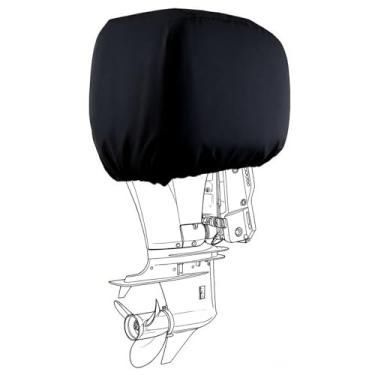 Imagem de Capa de motor de popa náutica para Mercury Yamaha Honda 5 9,9 15 25 30 HP Capa de motor de capô resistente protetor leve