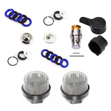 Imagem de ZLLITONS Conjunto De Drenagem Válvula Pulverização 244194 235014 E Filtro Entrada Mangueira 246385 Para Graco 390 395 490 495 595 Kit Reparo Bomba Bombas Pintura Airless Wagner Spraytech Titan, Pist