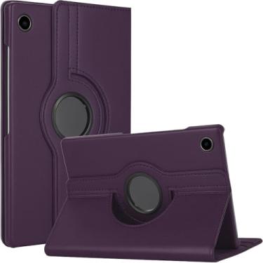 Imagem de Capa Couro Giratória Executiva Compatível com Tablet Galaxy Tab A9 Plus X210 X215 (Roxo)