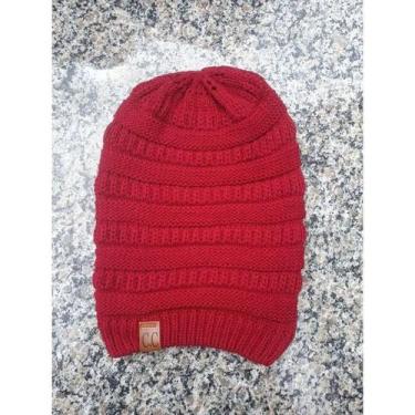 Imagem de Gorro Beanie Touca Unissex Inverno Tricô - oem, Vermelho