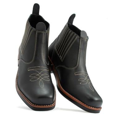 Imagem de Botina Db Singoow Country Couro Masculina FESTA DE PEÃO E JUNINA - D&B