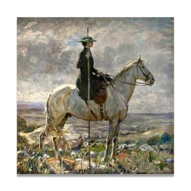 Imagem de Tenacity John Lavery Classic Realist Portrait & War Scene Canvas Art – Irish Art Wall Decor For Home 30x30cm Un Framed