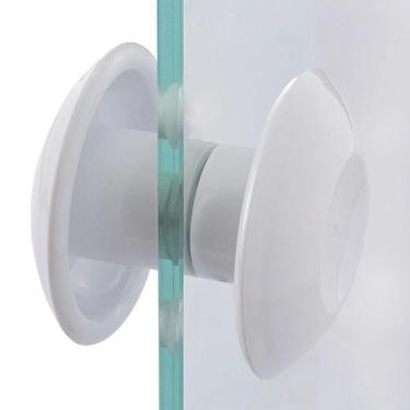 Imagem de Puxador Resina Grande Branco Porta De Vidro Blindex - Sabatini