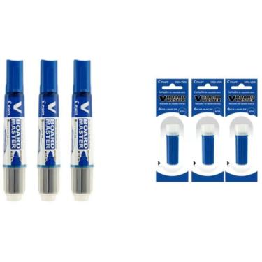 Imagem de Marcador Para Quadro Branco Refil Pilot V Board Master Kit 03 Unidades