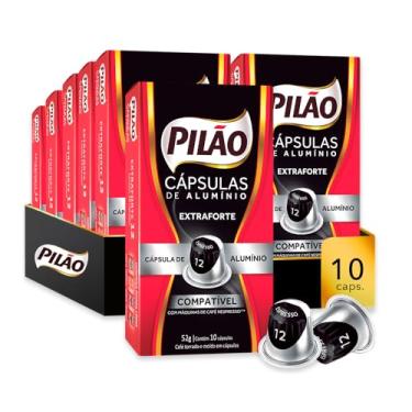 Imagem de PACK PILÃO EXTRAFORTE ESPRESSO 12-10 PACOTES DE 10 CÁPSULAS
