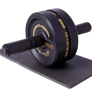 Imagem de NESOHC-LLEW Roda de rolo abdominal atualizada. Rolo de treinamento abdominal para homens/mulheres, rodas abdominais alargadas para 8,6 cm, piso de borracha da roda abdominal atualizado, peso máximo de