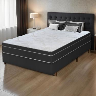 Imagem de Colchão King Com Massageador Espuma D33 Função Ortopédica 193x203cm Preto