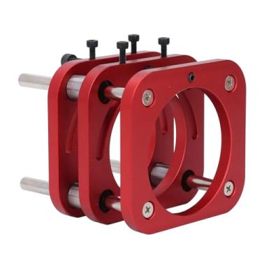 Imagem de YUEHISY Base de mesa de roteador de liga de alumínio e fixação de 4 mandíbulas, sistema de elevação de 51 mm com hastes de aço inoxidável para trabalhos em madeira DIY