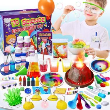 Imagem de Kit científico UNGLINGA 70 experimentos de laboratório para crianças d