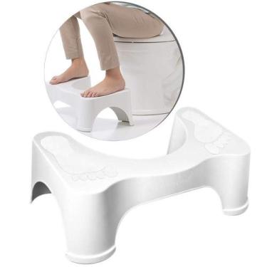 Imagem de Banco Apoio Cocoras Vaso Sanitario Plastico 40,8X26,5X17Cm - FWB