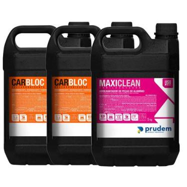 Imagem de Descarbonizante Carbloc + MaxiClean Abrilhantador Aluminio - Prudem Qu